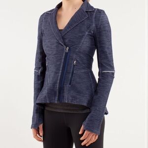 lululemon athletica Deep Indigo Ride On Blazer jacket denim luon